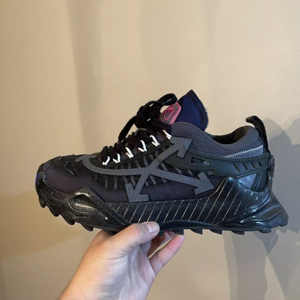 OFF-WHITE ODSY-1000 MENS SNEAKER SIZE EU 42 US 9 Black